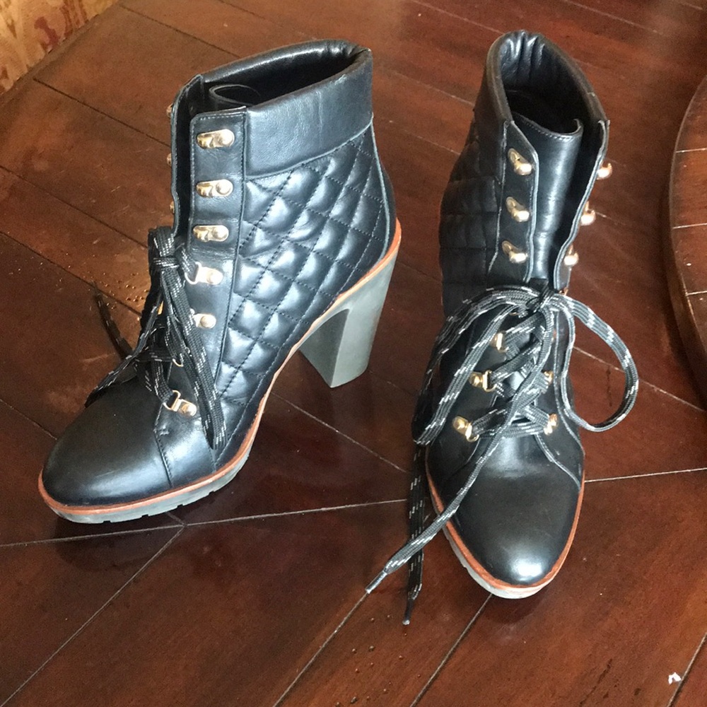 Kate Spade lace up booties